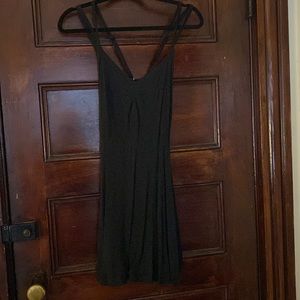 Strappy black dress